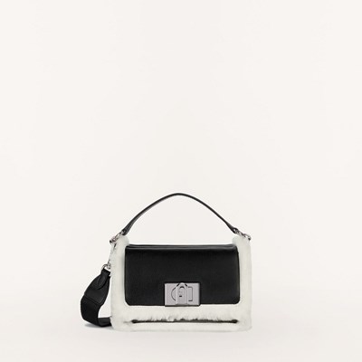 Women's Furla 1927 Soft Crossbody Bags Black | 8145-SMEYQ