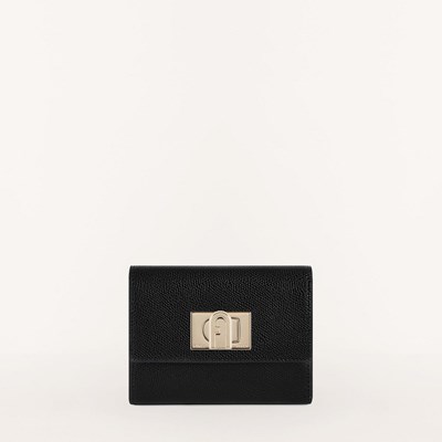 Women's Furla 1927 Triold Wallets Black | 3492-MSTVC