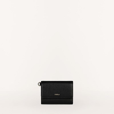 Women's Furla Armonia Triold Wallets Black | 5897-JIXFU