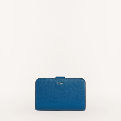 Women's Furla Babylon Bifold Wallets Blue Pink | 4931-PTAEJ