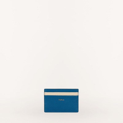 Women's Furla Babylon Card Holders Blue Pink | 8063-RBJPS