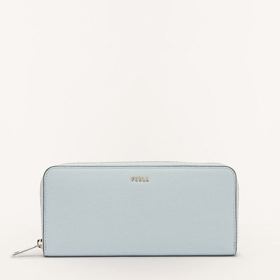 Women's Furla Babylon Ziparoud Wallets Blue | 2798-ZIUYB