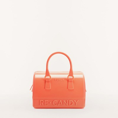 Women's Furla Candy Handbags Orange | 3172-TPLVH