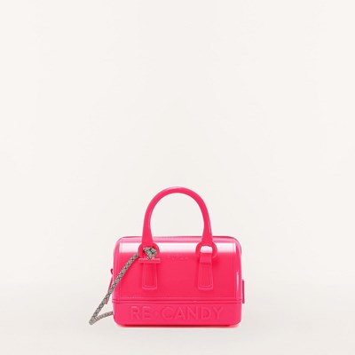 Women's Furla Candy Handbags Red | 2960-EQTOL