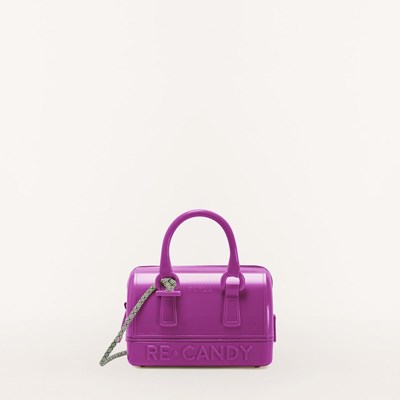 Women's Furla Candy Handbags Red | 7084-ABRKW