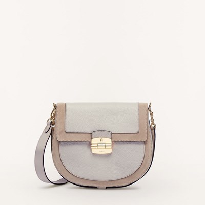 Women's Furla Club 2 Crossbody Bags Beige | 8129-JGLKB