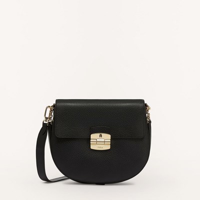 Women's Furla Club 2 Crossbody Bags Black | 8521-EXSJP