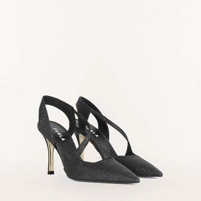 Women's Furla Code Sandals Black | 6078-WCSDI