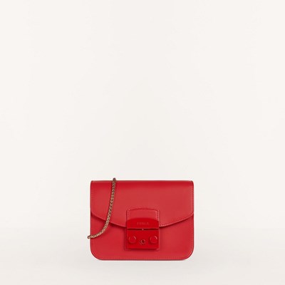 Women's Furla Metropolis Crossbody Bags Red | 0375-CXHIN