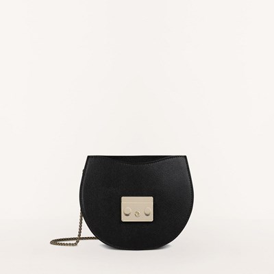 Women's Furla Metropolis Crossbody Bags Black | 4357-PGEMY