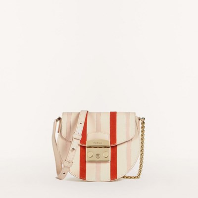 Women's Furla Metropolis Crossbody Bags Beige Pink | 6231-BEUHZ