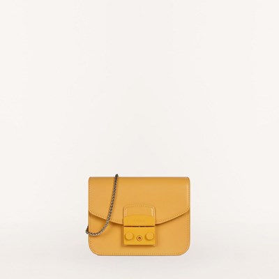 Women's Furla Metropolis Crossbody Bags Yellow | 8724-FEYKC