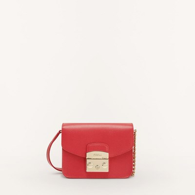 Women's Furla Metropolis Crossbody Bags Red | 9853-YBIUE