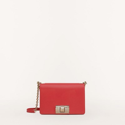 Women's Furla Mimi Crossbody Bags Red | 3756-UWOLA