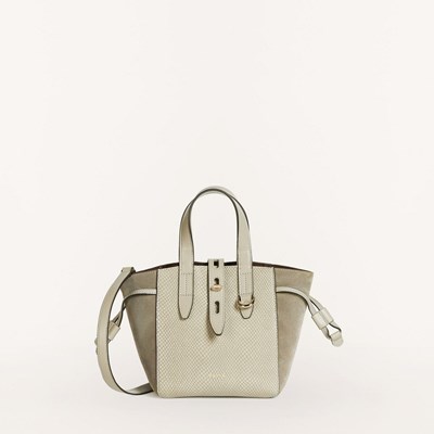 Women's Furla Net Handbags Beige | 8610-JTISN