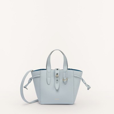 Women's Furla Net Handbags Blue | 2870-UTRJS