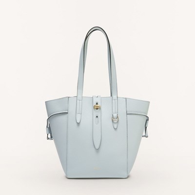 Women's Furla Net Handbags Blue | 5724-HRXLW