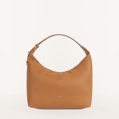 Women's Furla Net Hobo Bags Beige | 4018-QGBOJ