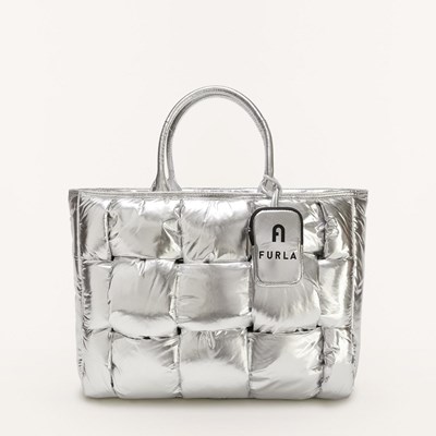 Women's Furla Opportunity Handbags Silver | 2609-SMQGN