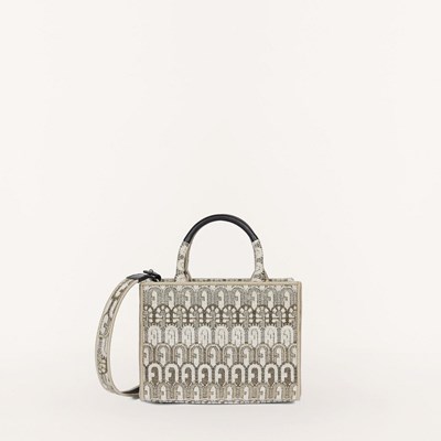 Women's Furla Opportunity Handbags Silver | 7051-WMRLS