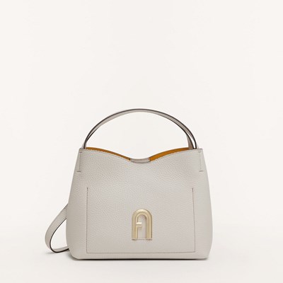 Women's Furla Primula Hobo Bags Beige | 4150-YZHWN