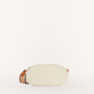 Women's Furla Real Crossbody Bags Beige Orange | 5640-XRVTU