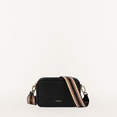 Women's Furla Real Crossbody Bags Black | 2653-IRUTO