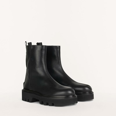 Women's Furla Rita Boots Black | 2304-HTGIF