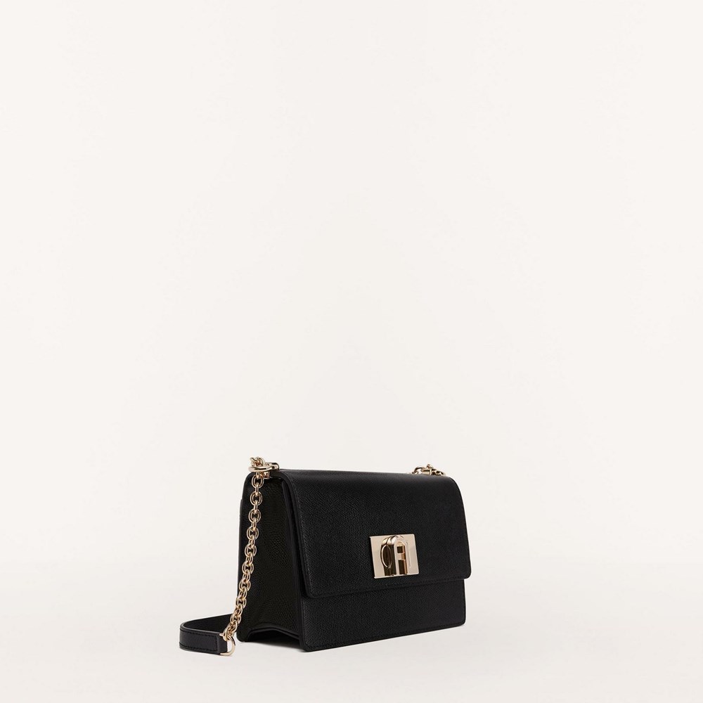 Women's Furla 1927 Crossbody Bags Black | 6023-TBHZR