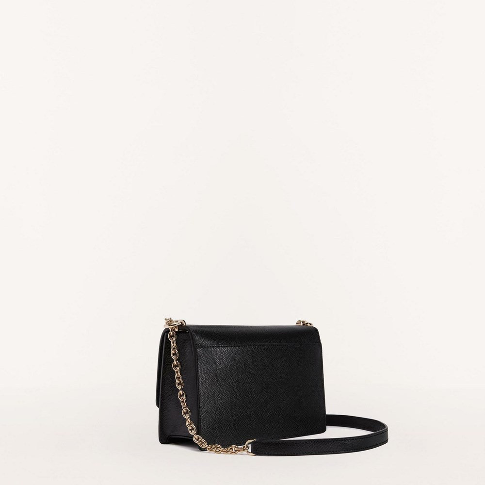 Women's Furla 1927 Crossbody Bags Black | 6023-TBHZR