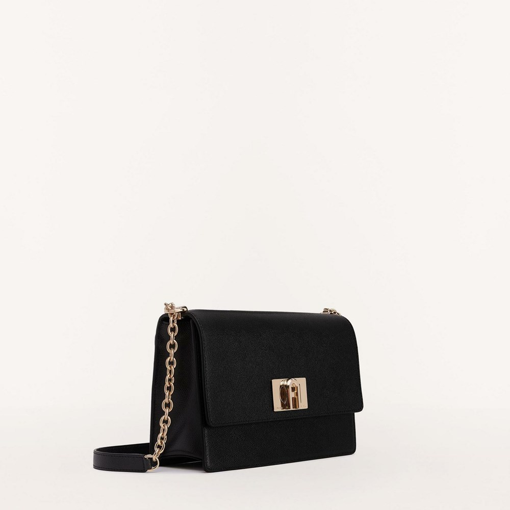 Women's Furla 1927 Crossbody Bags Black | 9126-WFIKC