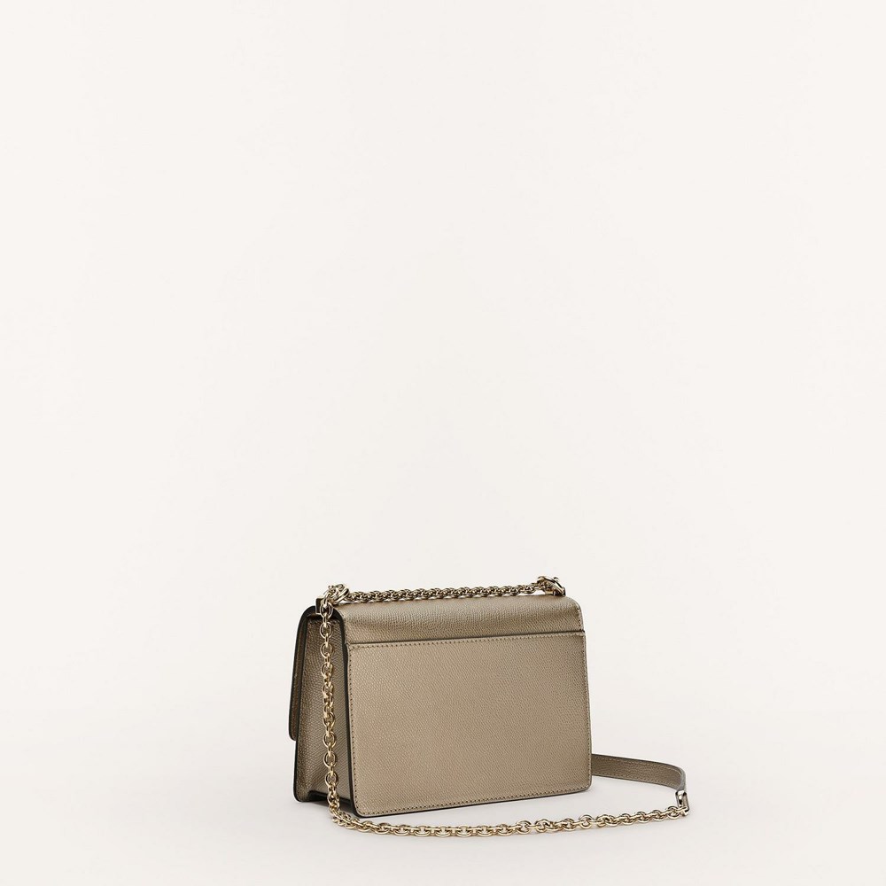 Women's Furla 1927 Crossbody Bags Grey Brown | 7236-SEBQP