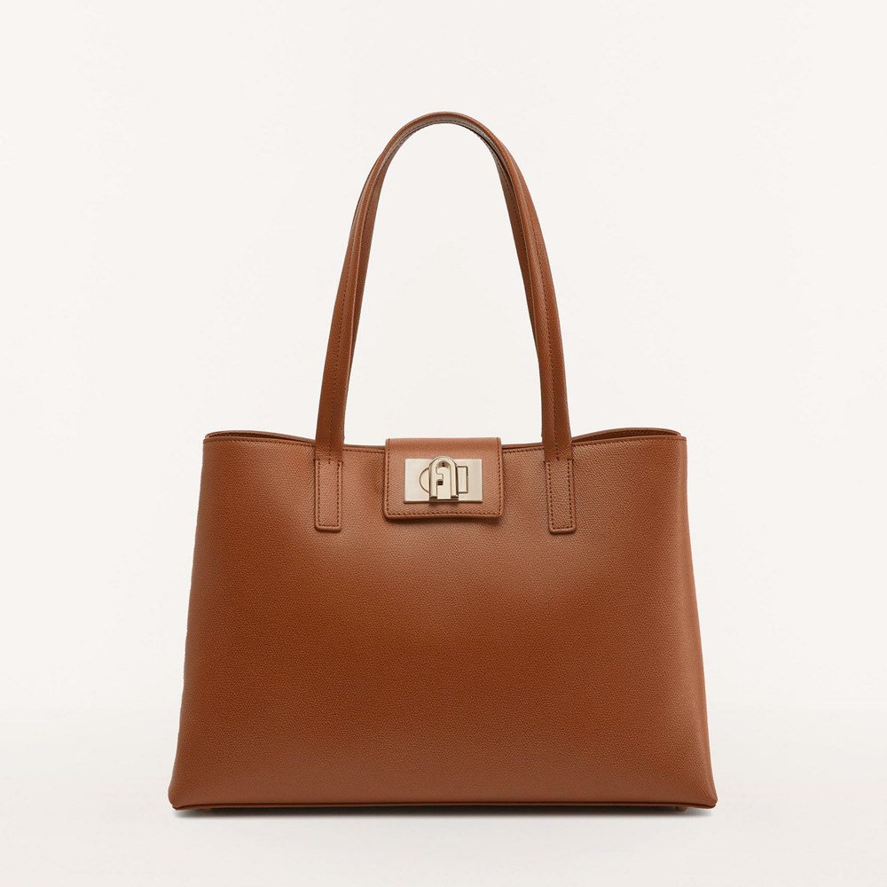 Women\'s Furla 1927 Handbags Brown | 1630-FXPTA