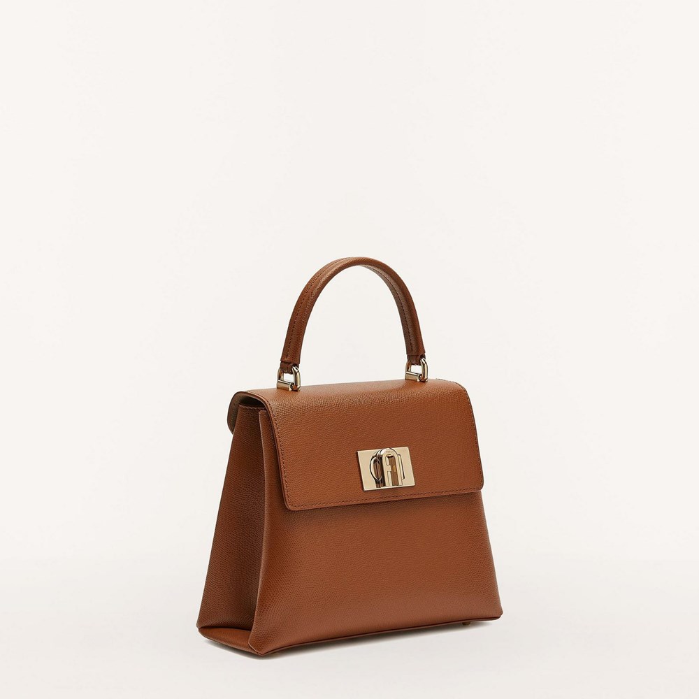 Women's Furla 1927 Handbags Brown | 8023-ZBTPA