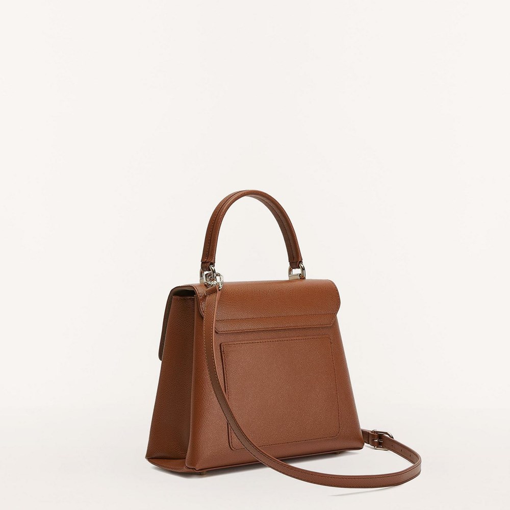 Women's Furla 1927 Handbags Brown | 8023-ZBTPA