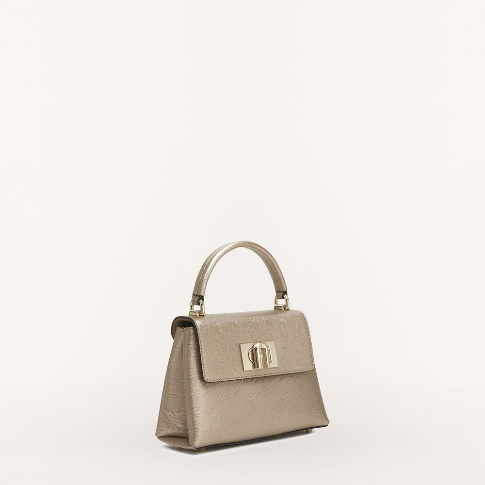 Women's Furla 1927 Mini Bags Grey Brown | 2307-YLKIQ