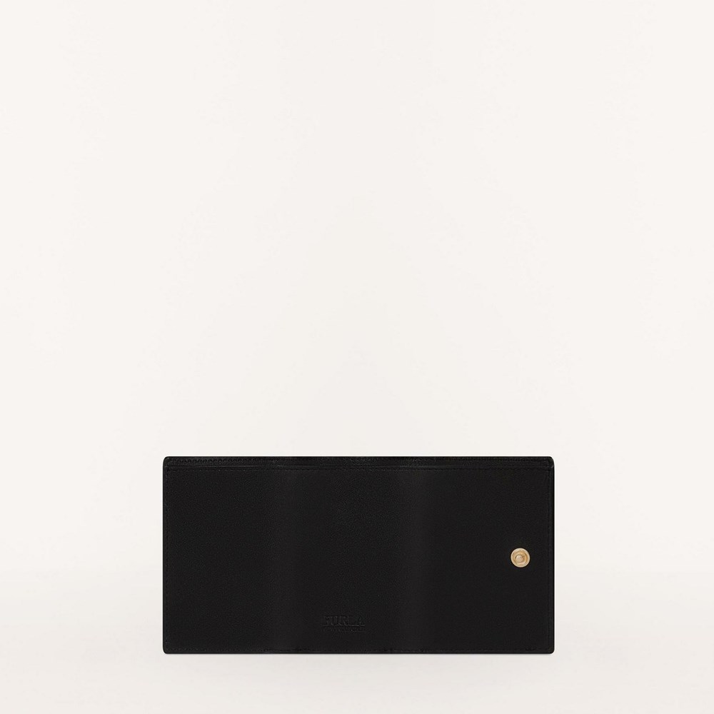 Women's Furla 1927 Triold Wallets Black | 9451-EAJSX