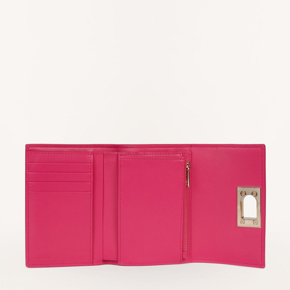 Women's Furla 1927 Triold Wallets Red | 3890-JEHXK