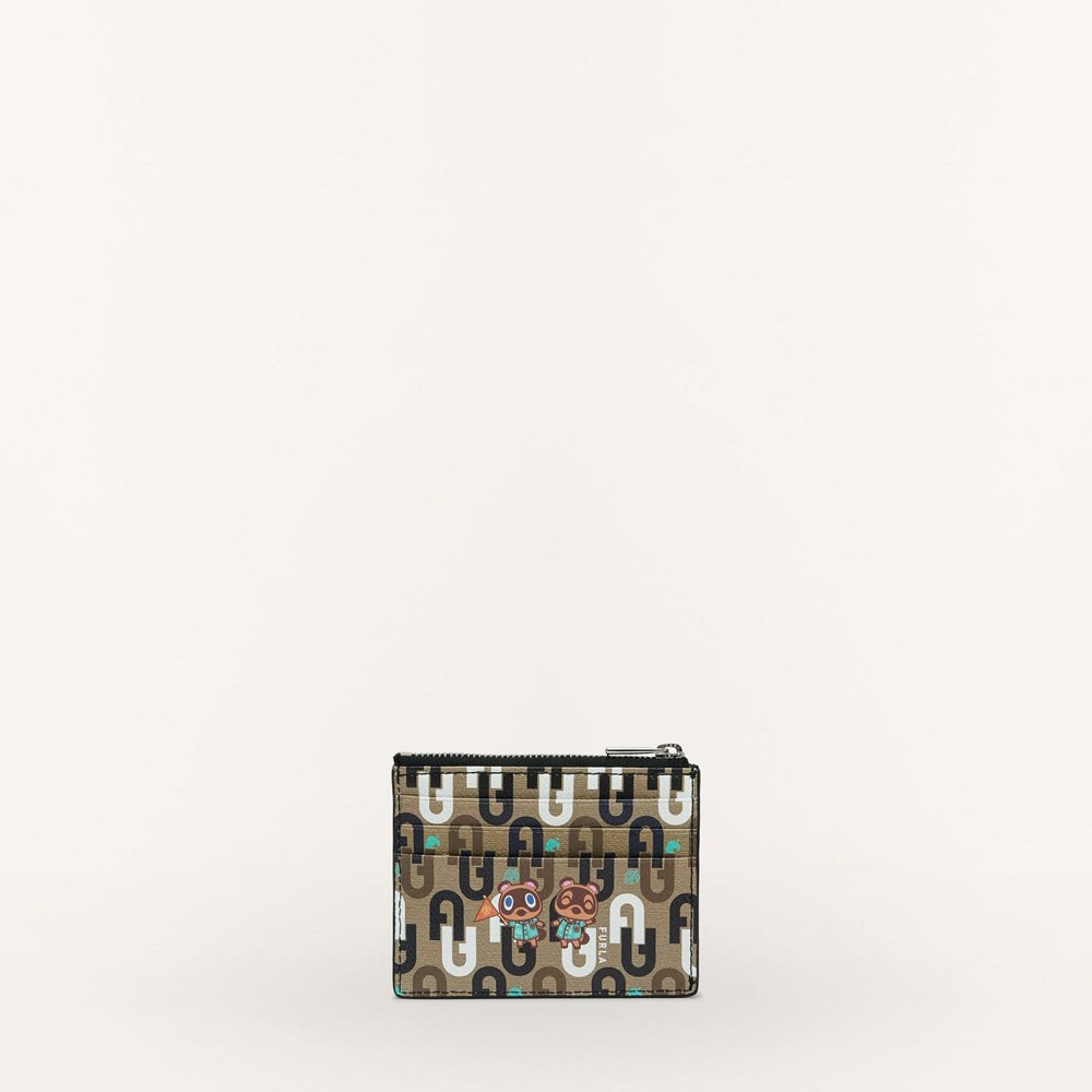 Women's Furla Animal Crossing Card Holders Multicolor | 0498-QOUAZ