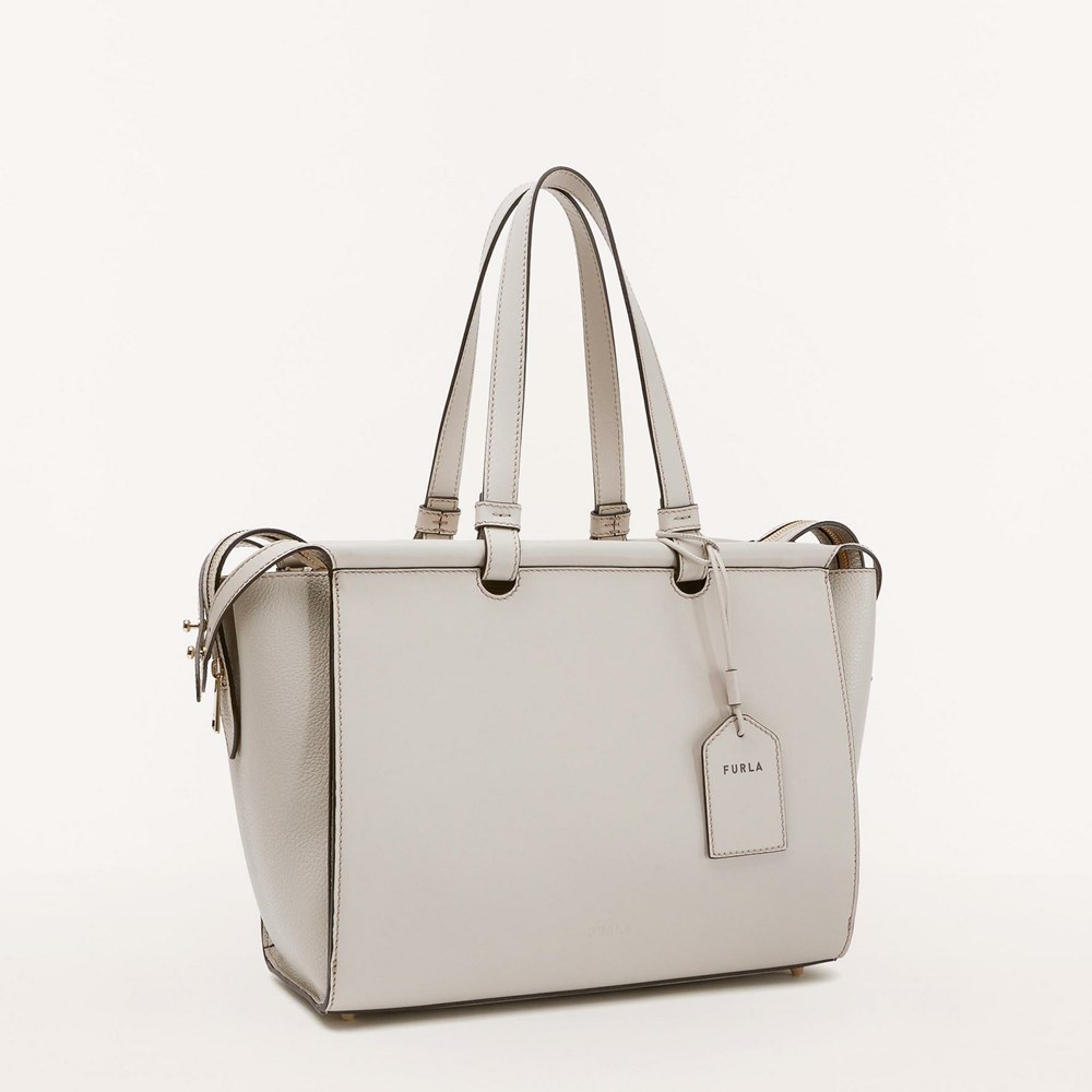 Women's Furla Archive Series 01 Handbags Beige | 3596-IVQER