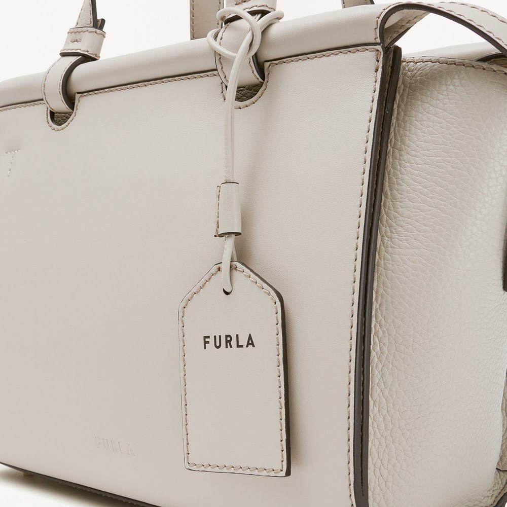 Women's Furla Archive Series 01 Handbags Beige | 3715-KYCUG