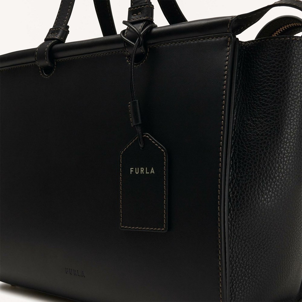 Women's Furla Archive Series 01 Handbags Black | 7690-HEWFN