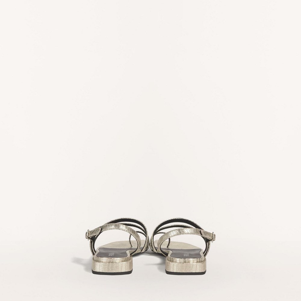 Women's Furla Armonia Sandals Silver | 9403-XETSY