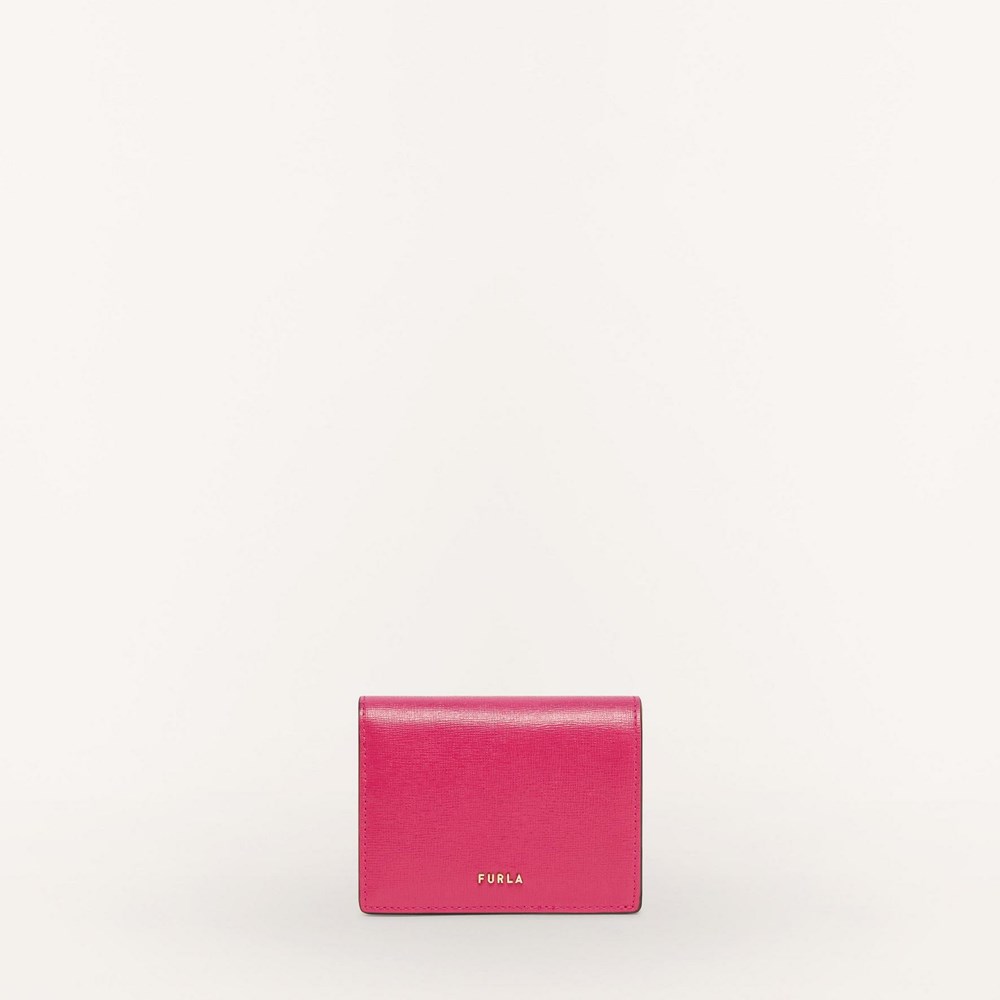 Women\'s Furla Babylon Bifold Wallets Red Pink | 6970-EHNXA