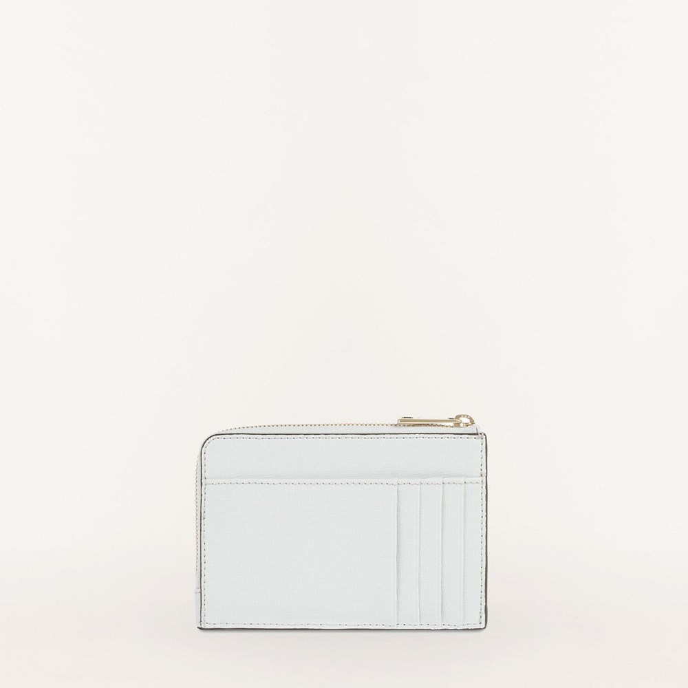 Women's Furla Babylon Card Holders Grey White | 4639-MNPDS