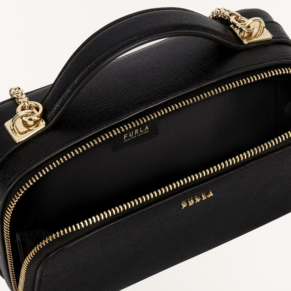 Women's Furla Babylon Mini Bags Black | 8259-LDFVN