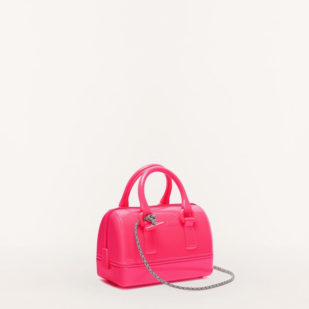 Women's Furla Candy Handbags Red | 2960-EQTOL