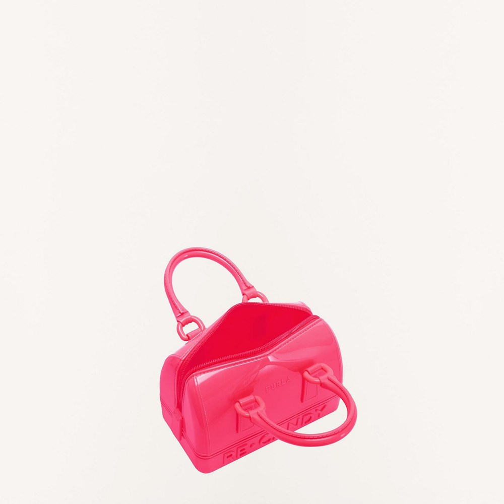 Women's Furla Candy Handbags Red | 2960-EQTOL