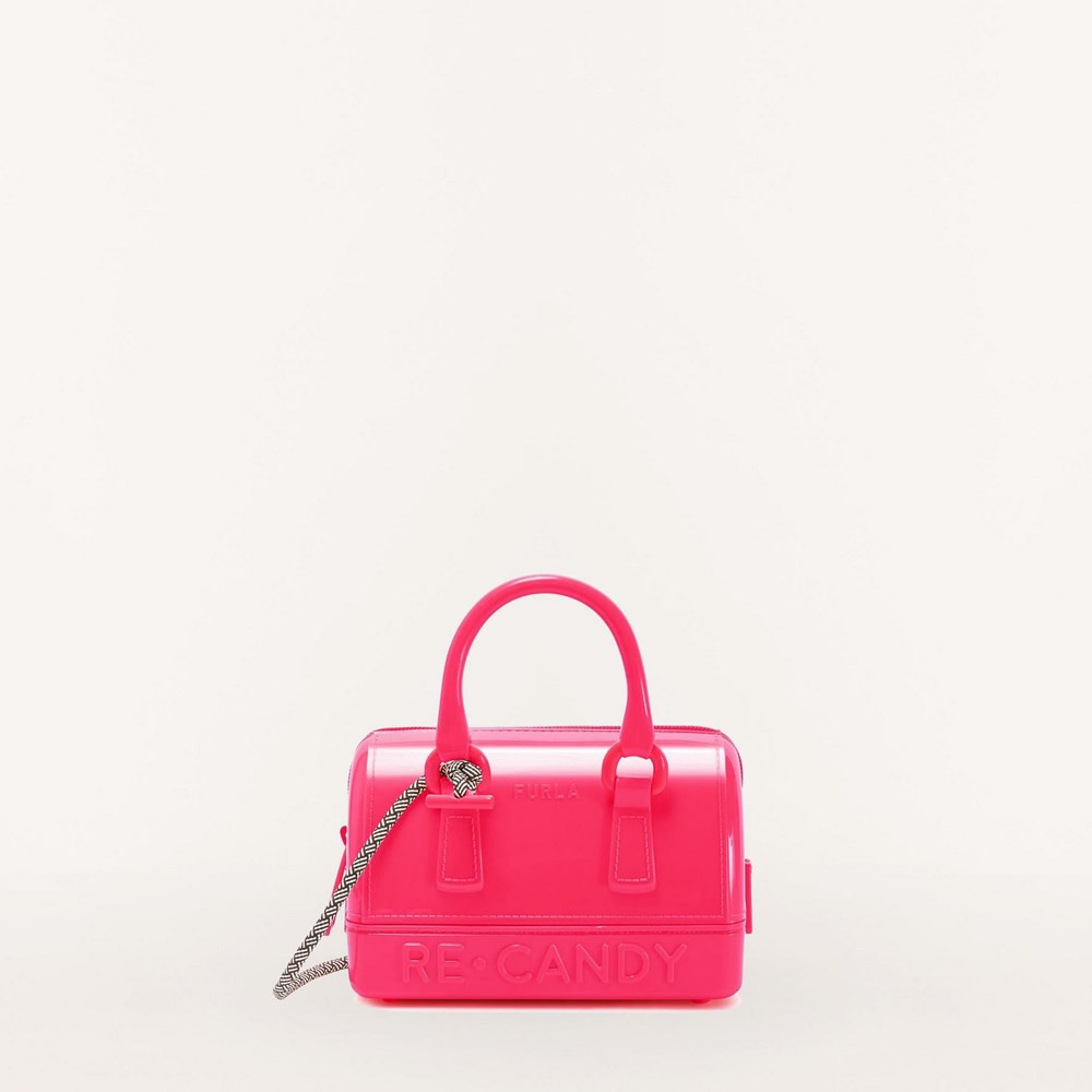 Women\'s Furla Candy Handbags Red | 2960-EQTOL