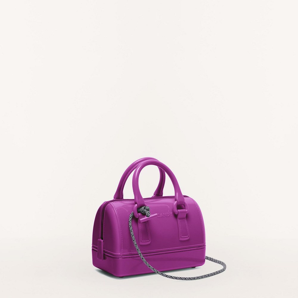 Women's Furla Candy Handbags Red | 7084-ABRKW